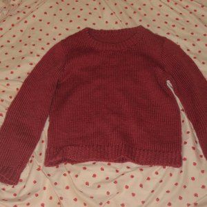Knit sweater vintage dusty rose